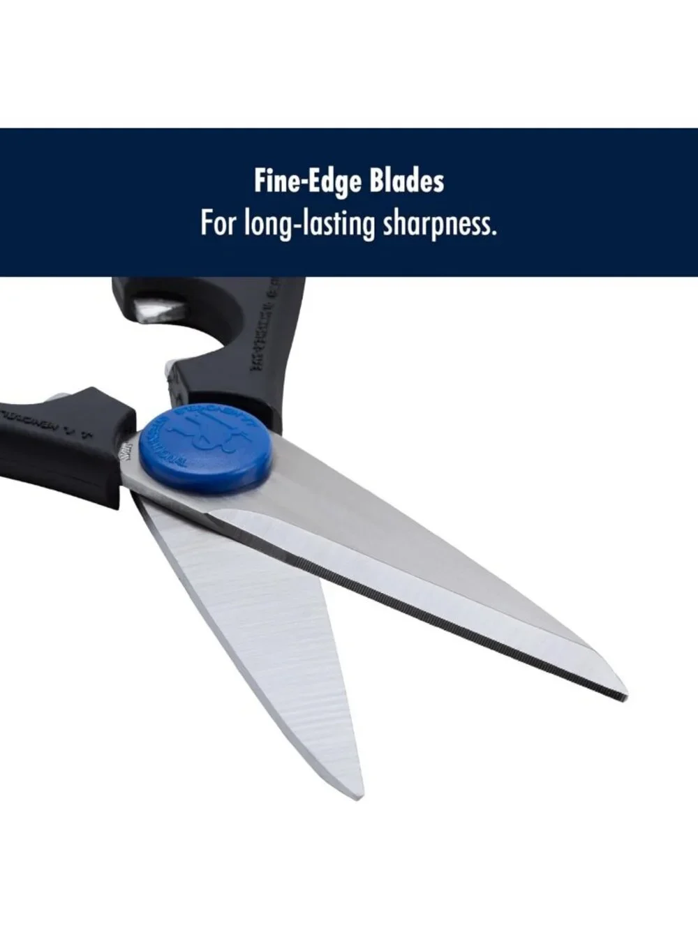 Multi-Purpose Kitchen Shears, Stainless Steel Blades, Soft Grip, Dishwasher Safe